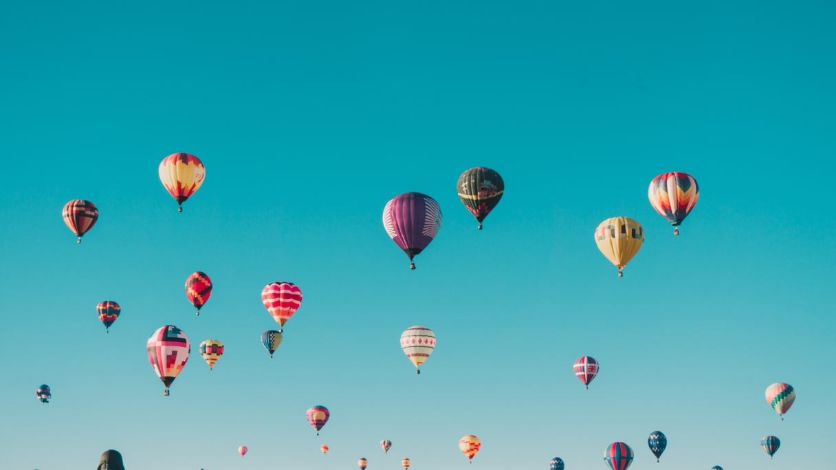 Hot Air Balloons in the Sky