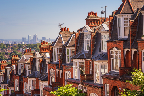 Row of town houses